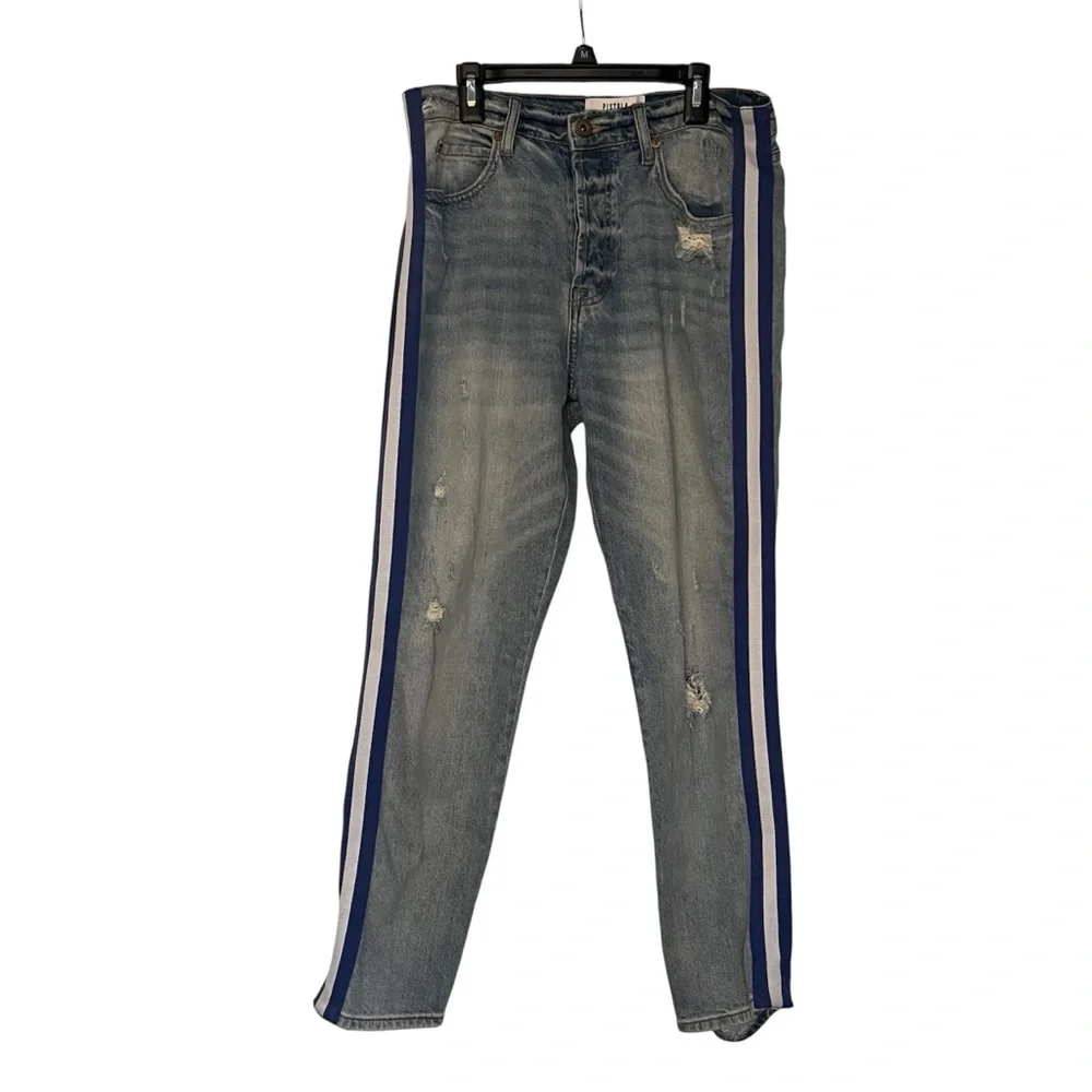 Pistola Jeans Womens Sz 29 Nico Racer Walk The Line High Rise Ankle Distressed - Picture 2 of 13